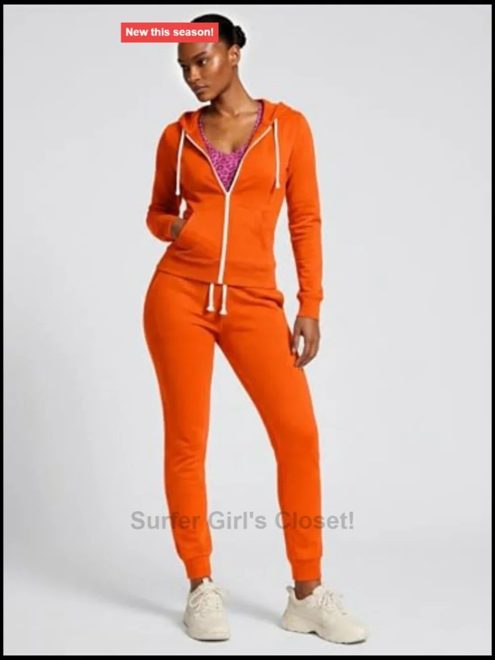 Women 2 Piece Tracksuit Sweatsuit Jogging Set Long Sleeve Zip Up Hoodie